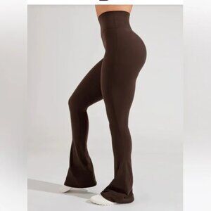 BUFFBUNNY Foxy Flare Legging - Journey | Size W L | Dark Brown